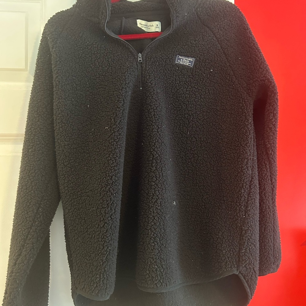 NEW Abercrombie & Fitch Black Fleece Jacket